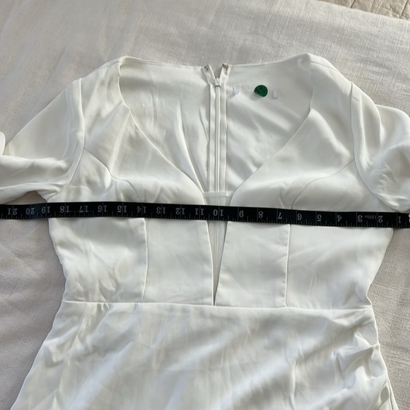 DAMAGED Romance for the Ages White Long Sleeve Maxi Dress - Picture 11 of 12